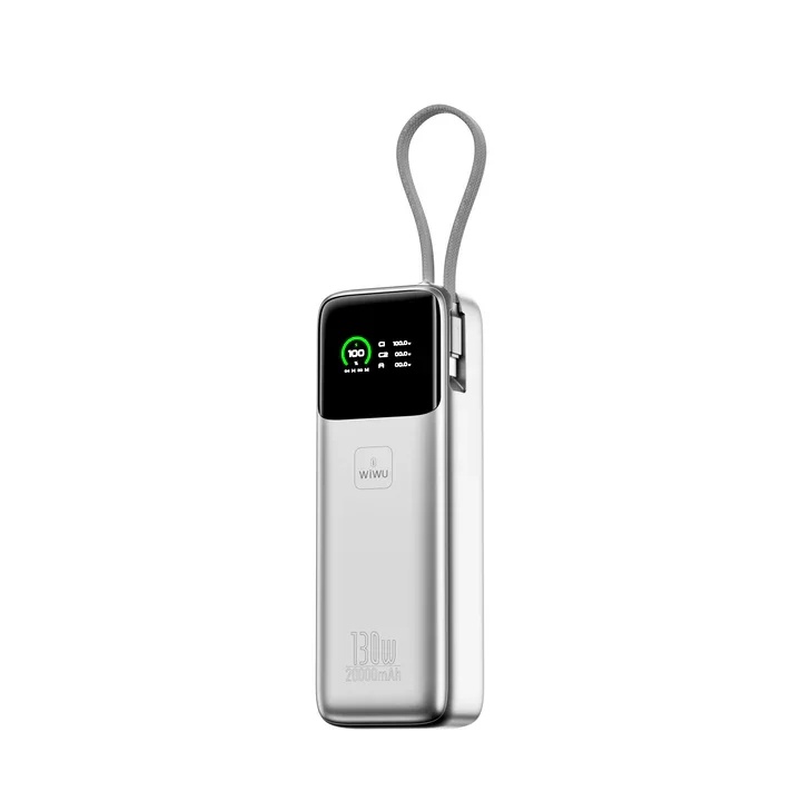 Noutbuk va telefon uchun 130W 20 000 mAh powerbank WiWU POWER MEGA PM301