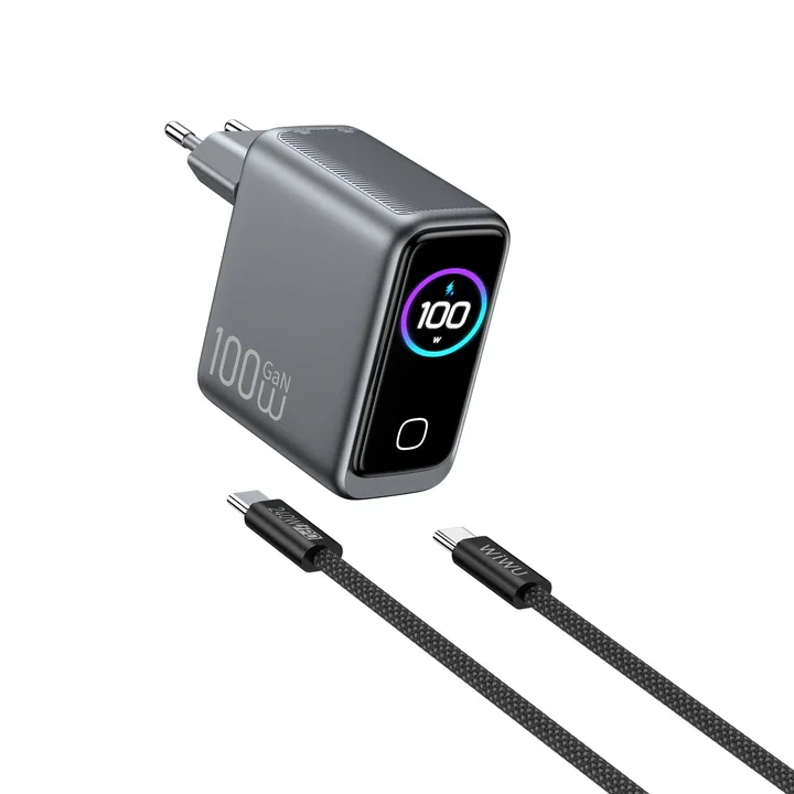 Noutbuk va telefon uchun 100W GaN tezkor adapter WiWU VOYAGER CHG300 — Wiwu — Zaryadlovchi Adapter