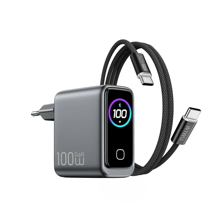 Noutbuk va telefon uchun 100W GaN tezkor adapter WiWU VOYAGER CHG300