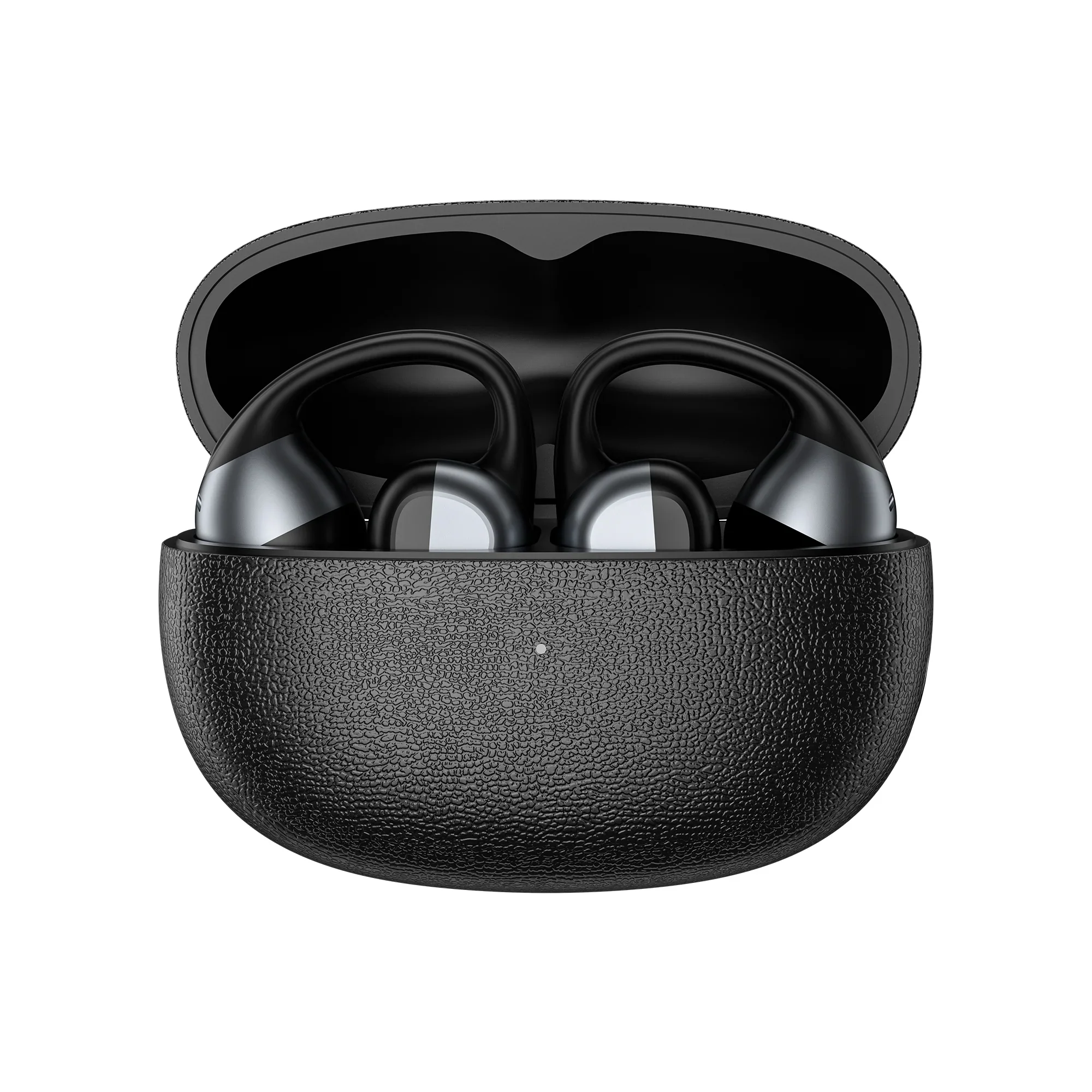 WIWU 0501 HD stereo ovoz, Bluetooth tez ulanish va qulay ergonomik dizaynli simsiz quloqchin. — Qora