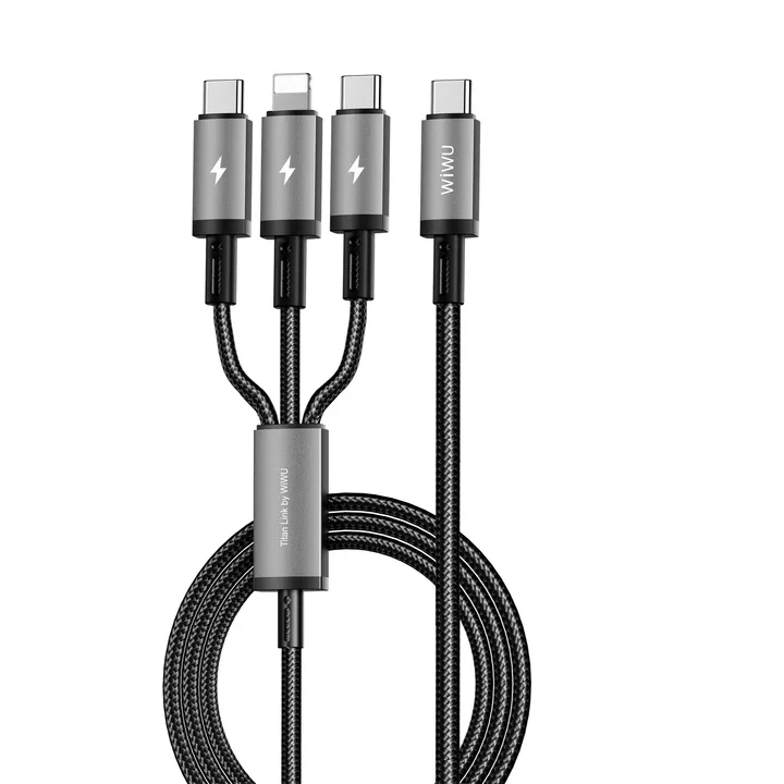 66W fast charging, 1.2 metr uzunlik va braided premium dizaynli kuchli Type-C kabel. — Kabel