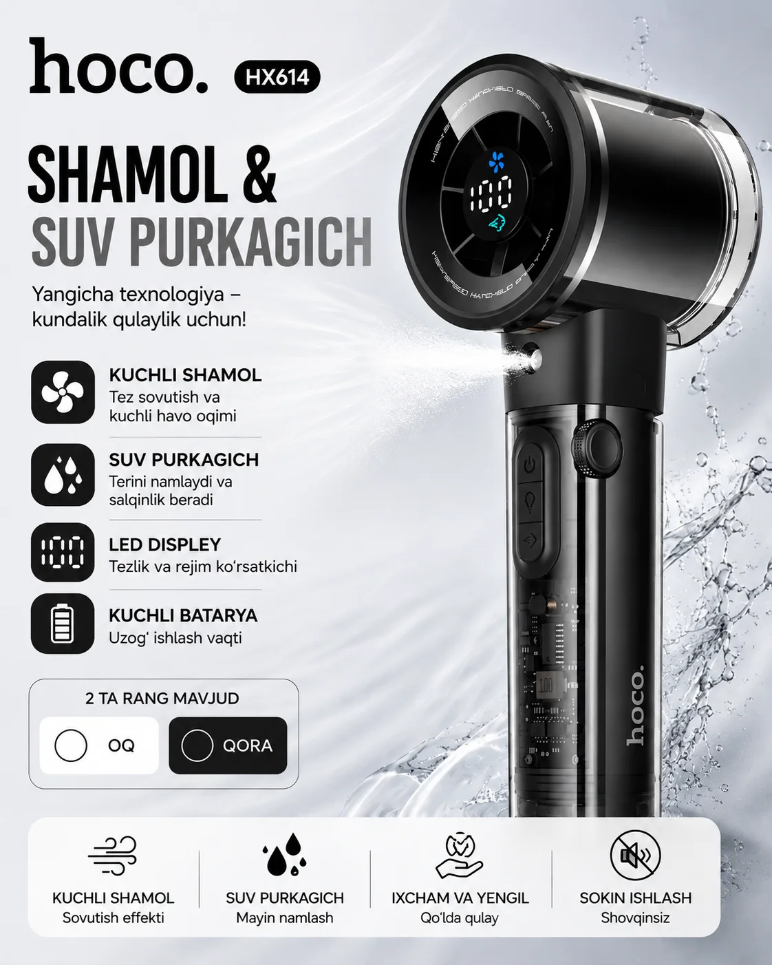 Suv va havo purkagich — Hoco