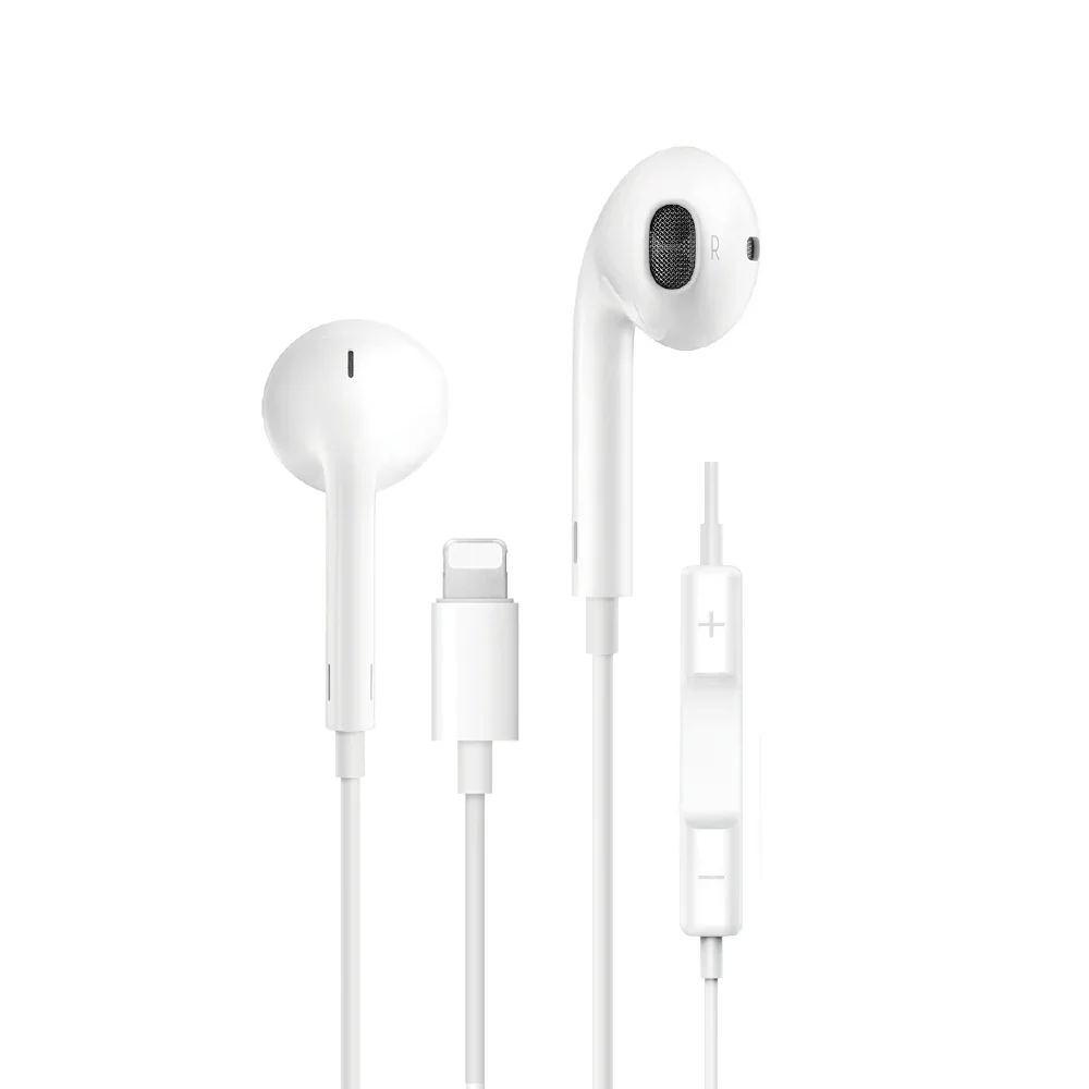 WIWU EARBUDS EB302 – Lightning Wired Stereo Earphones iPhone uchun