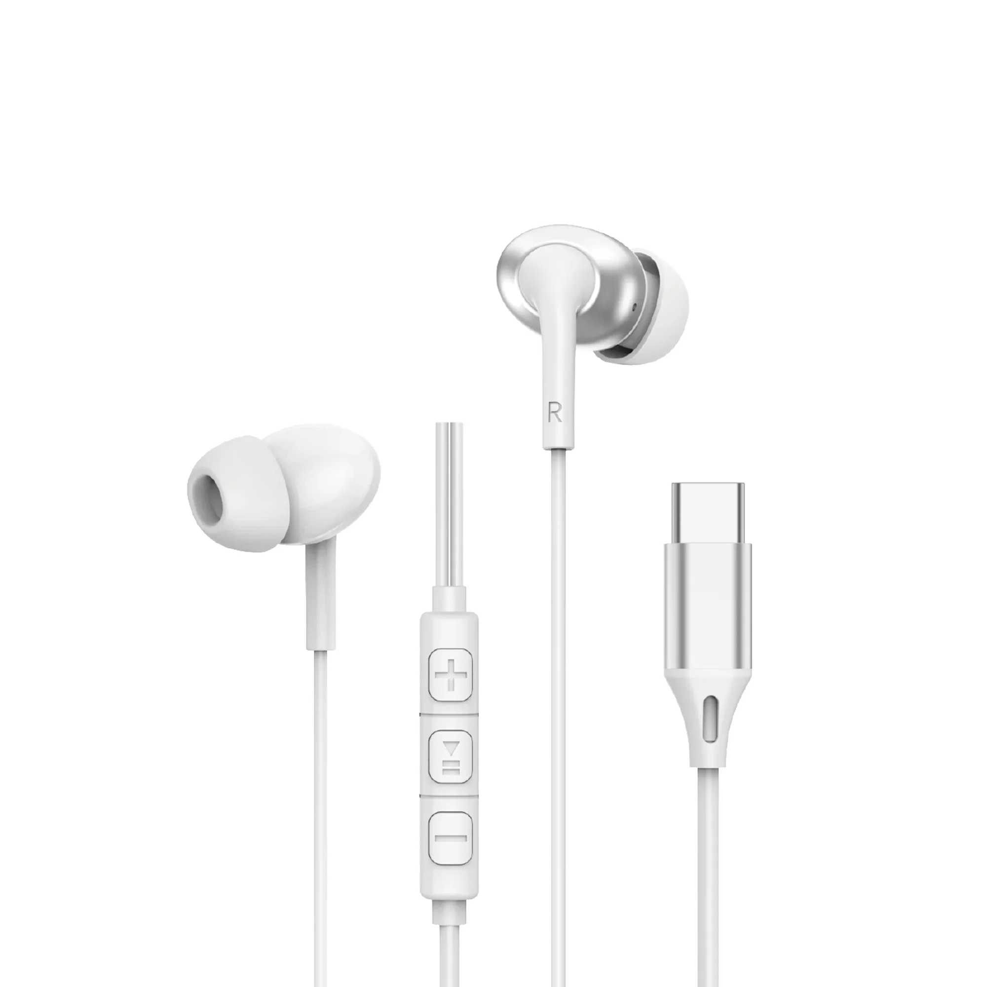 WIWU EARBUDS EB318 – Type-C Stereo Wired Earphones Android uchun