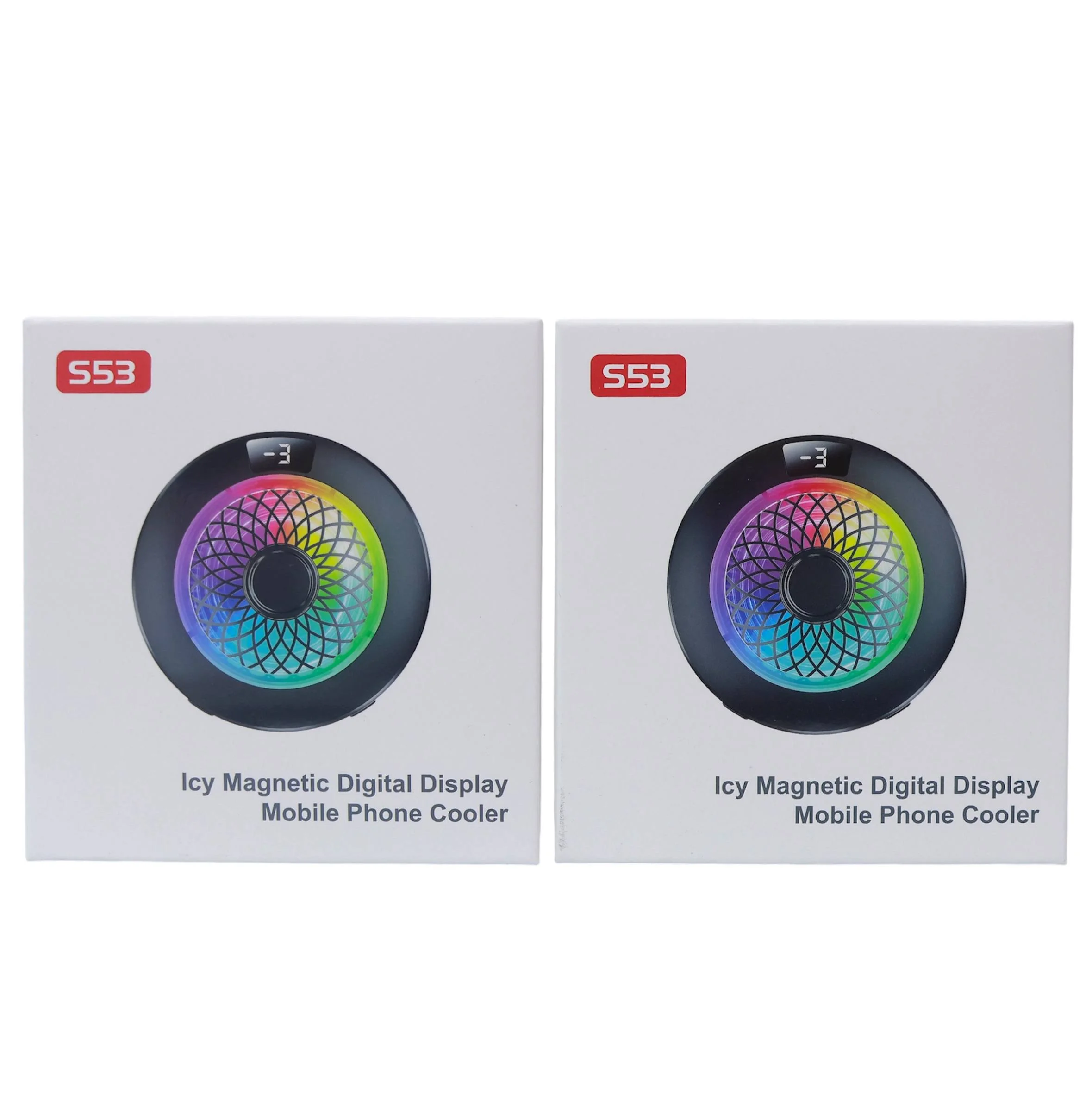 S53 magnitli telefon kulleri — RGB va raqamli displeyli gaming kuller — Gaming aksesuar