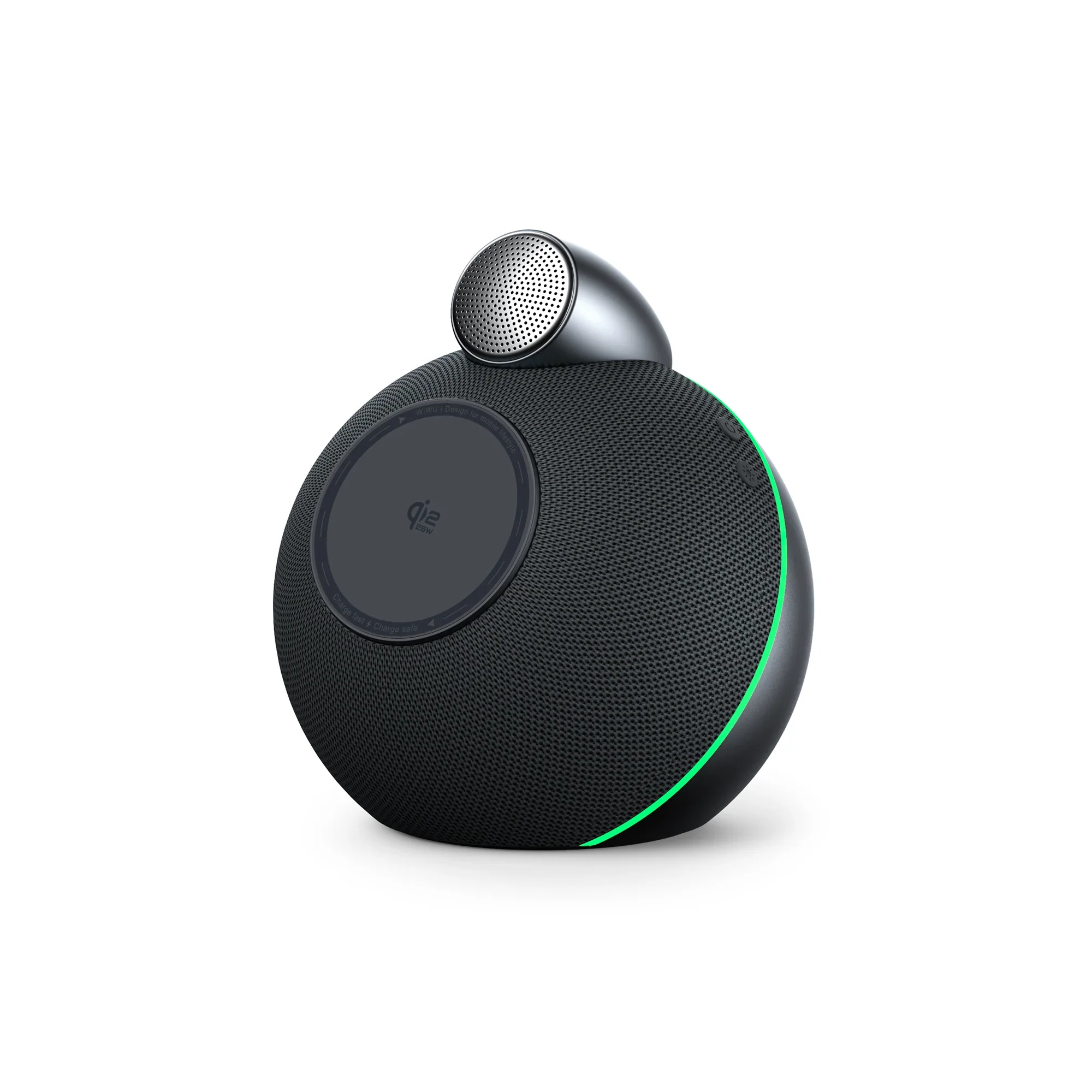 WiWU Conch WI-G042 Bluetooth Karnay, 25W Simsiz Zaryadlovchi, 6000mAh Batareya, NFC, TWS, RGB Chiroq — 2/4