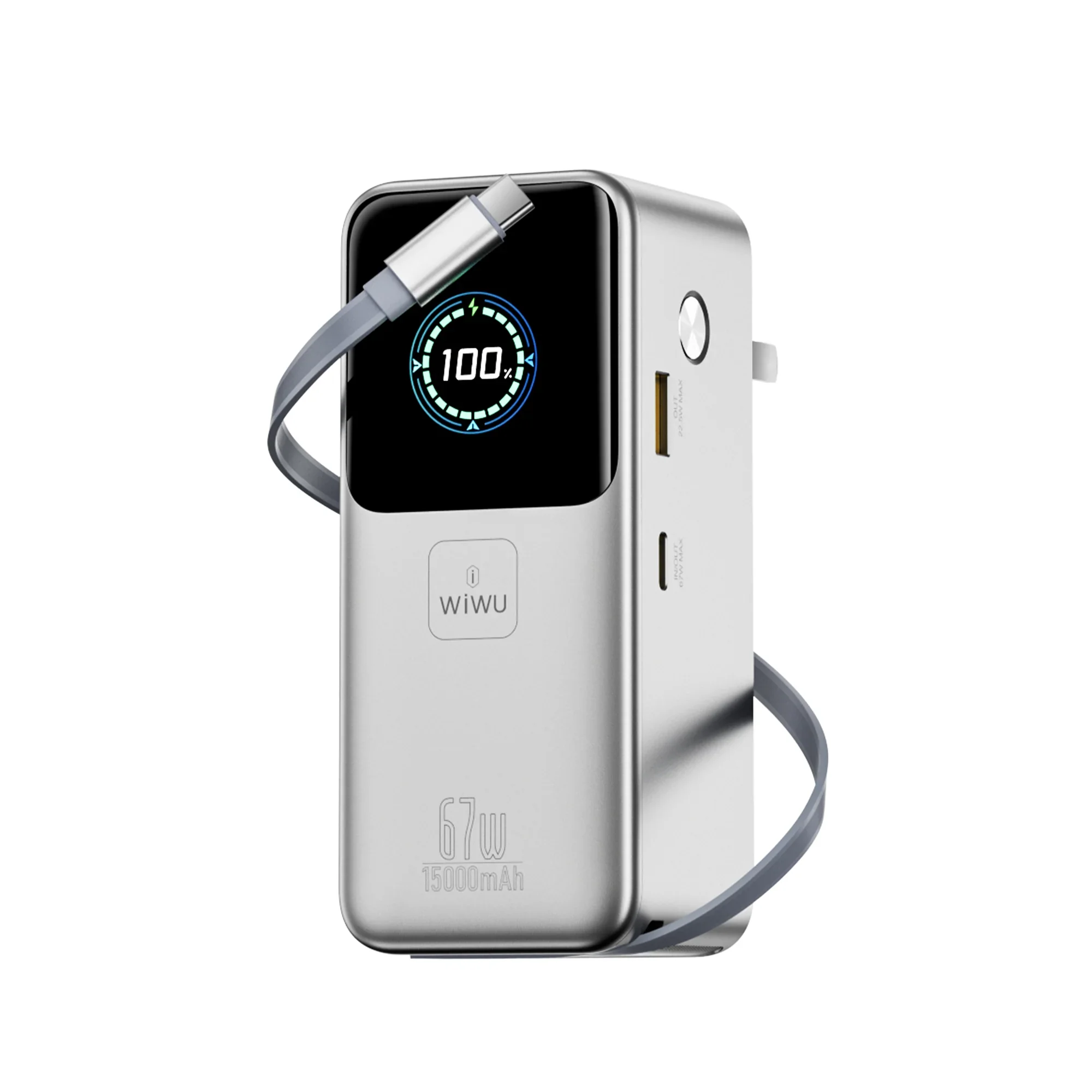 WIWU PM501 67W 15000mAh – Super Fast Charging Power Bank — Wiwu — Quvvatlash Stansiyasi
