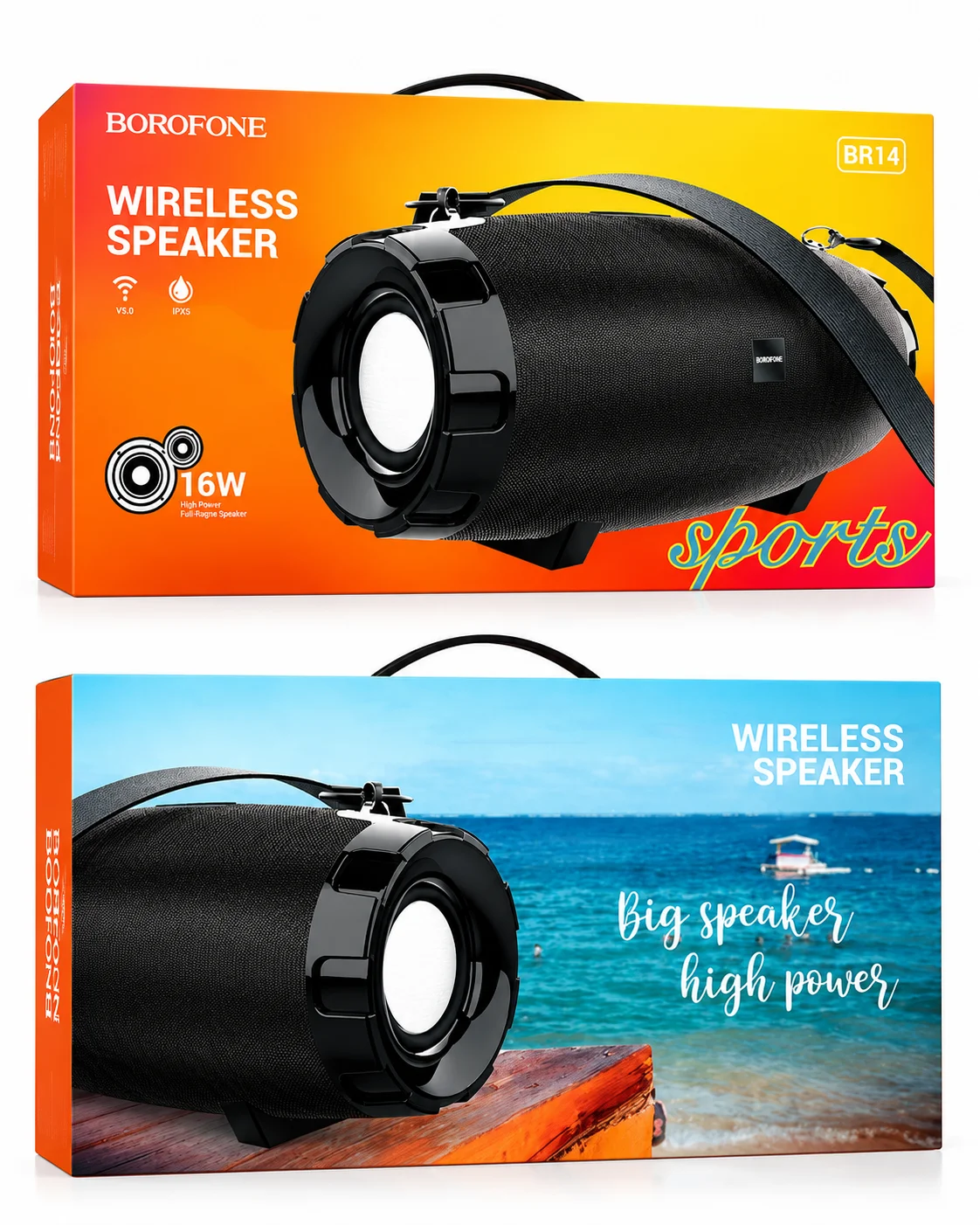16W kuchli simsiz Bluetooth kolonka, bass va FM radioli — BOROFONE BR14 Coolant — 2/2