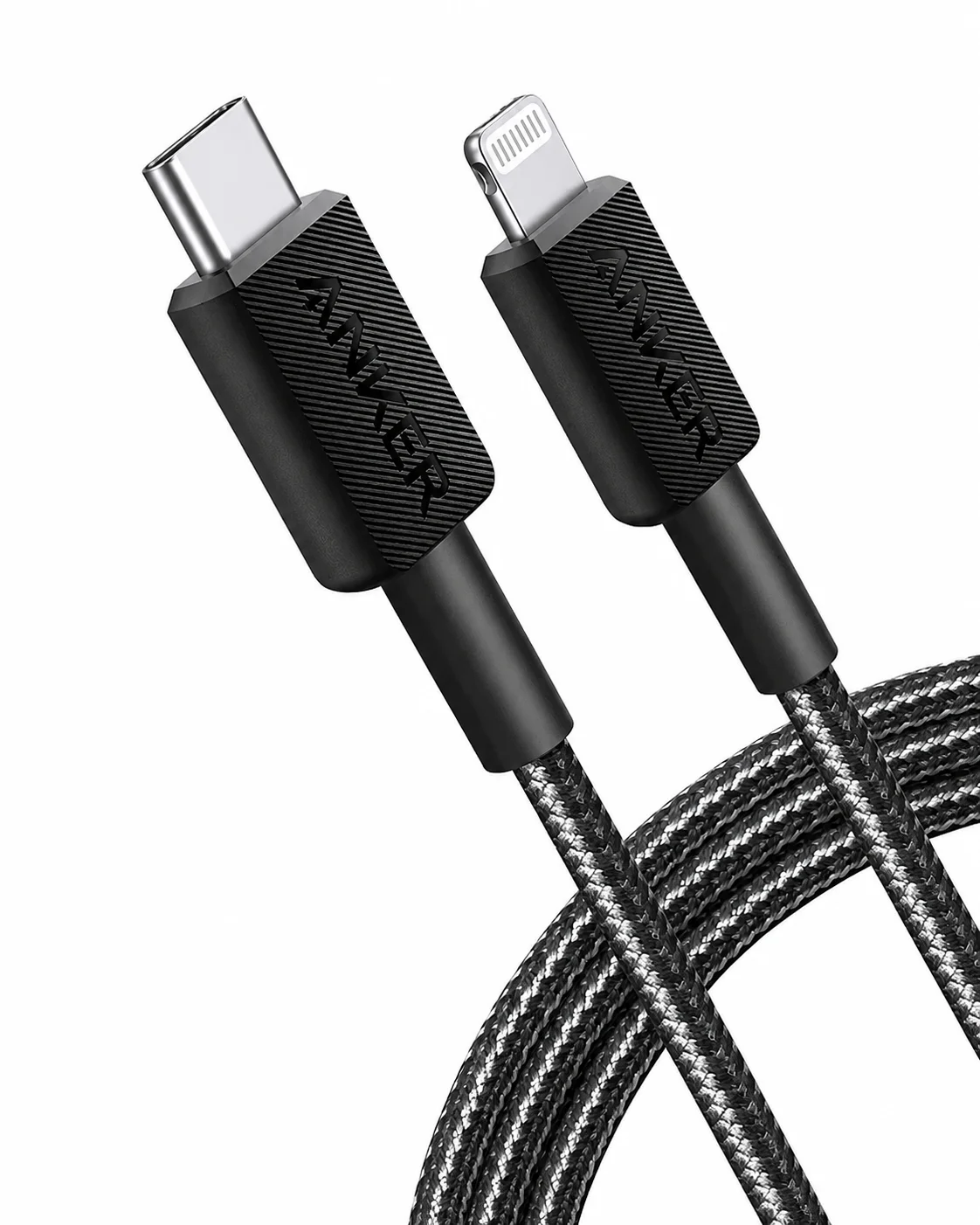 Anker 322 USB-C to Lightning Cable (3ft Braided, MFi Certified) — Qora