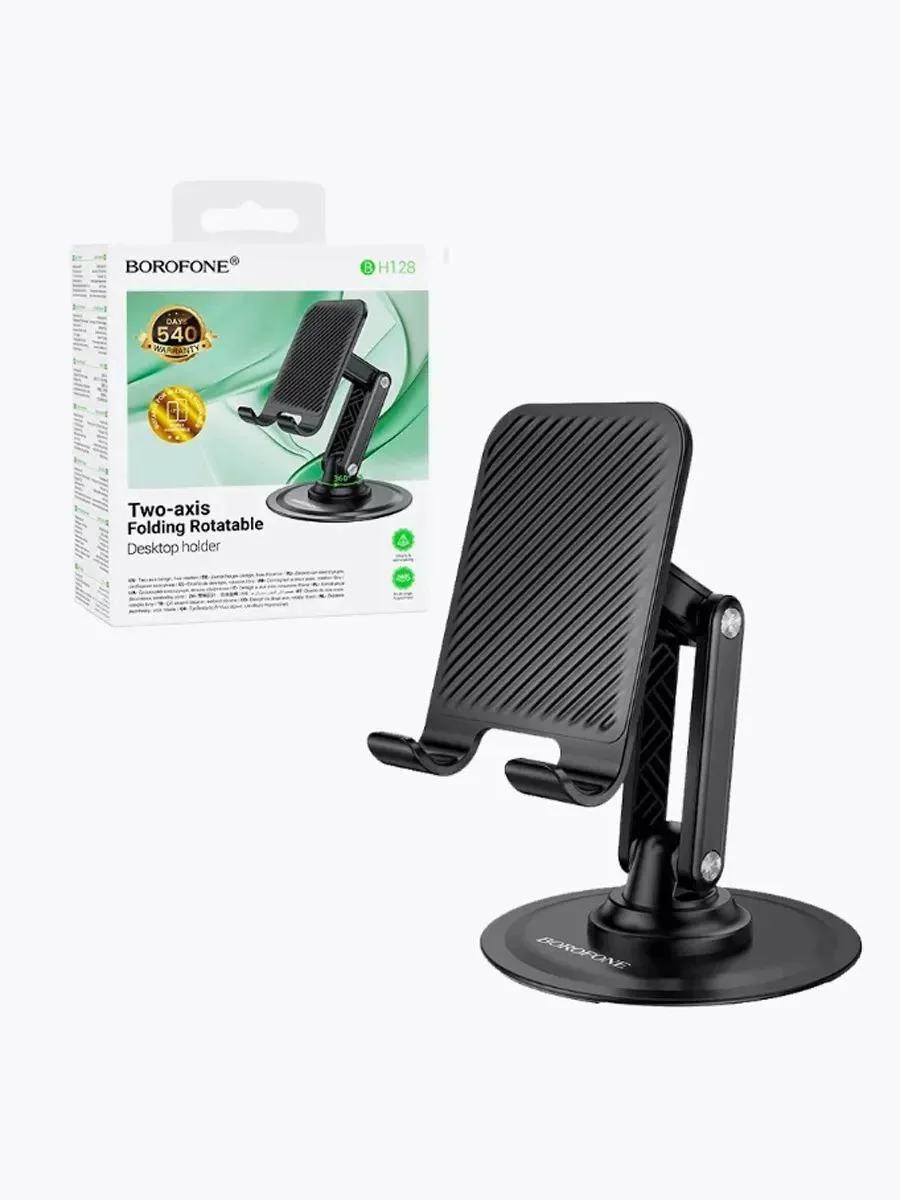 Stol usti uchun buklanadigan telefon tagligi, sozlanadigan — BOROFONE BH128 Admirado — Telefon Holder