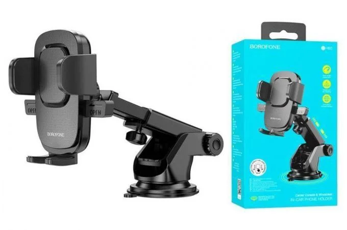 Teleskopik avtomobil telefon ushlagichi, vakuumli taglik — BOROFONE BH60 Dainty