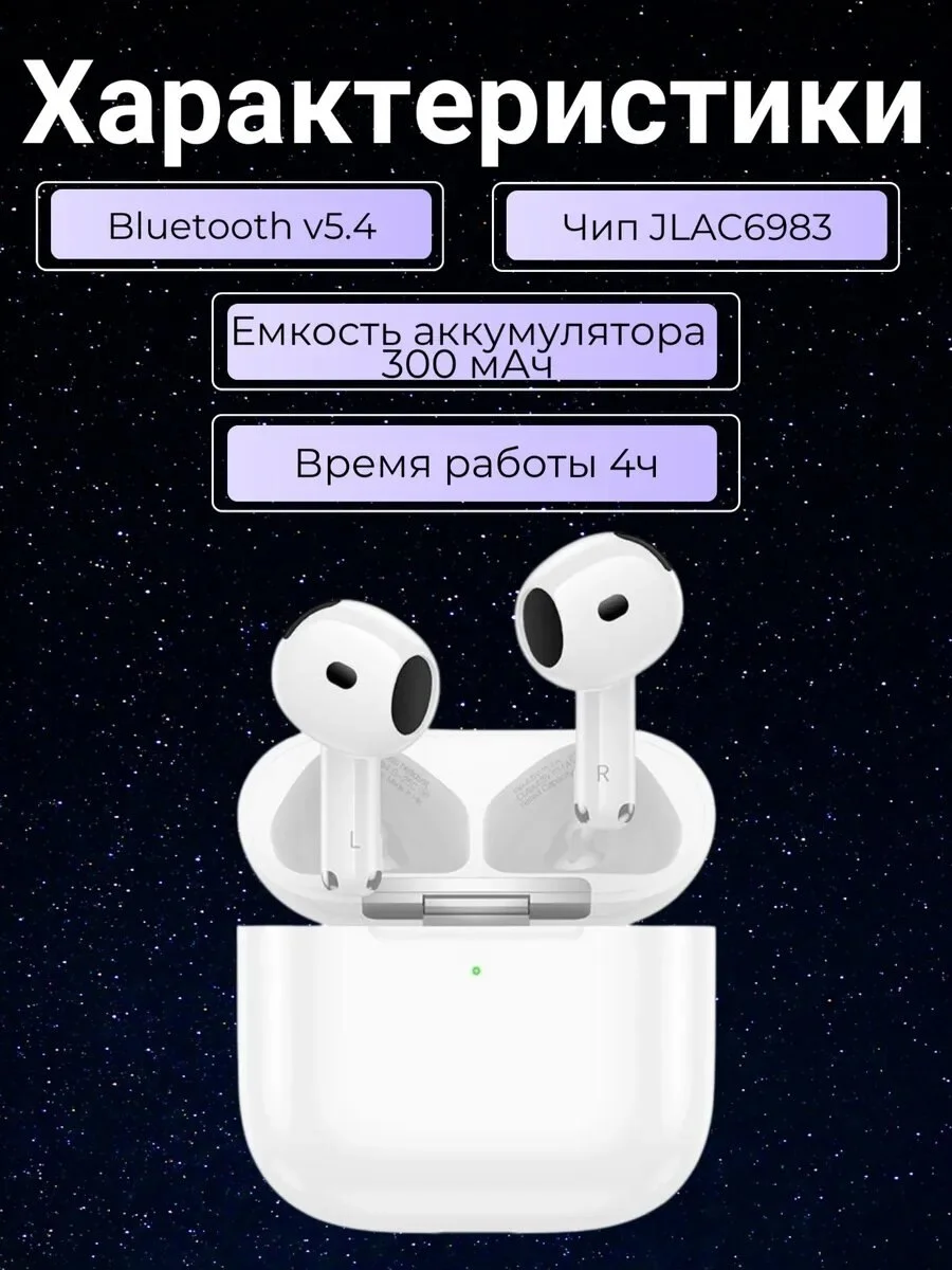 Ochiq dizaynli simsiz TWS quloqchin — BOROFONE BW94 — AirBuds