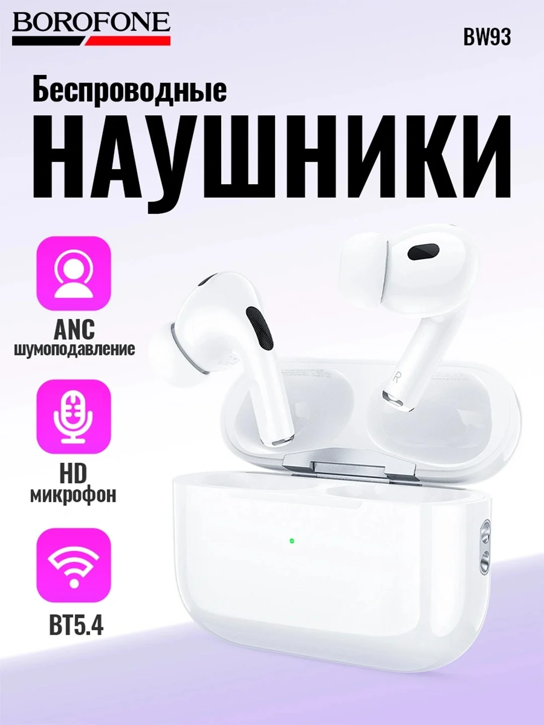 ANC shovqin bostirgichli simsiz TWS quloqchin — BOROFONE BW93