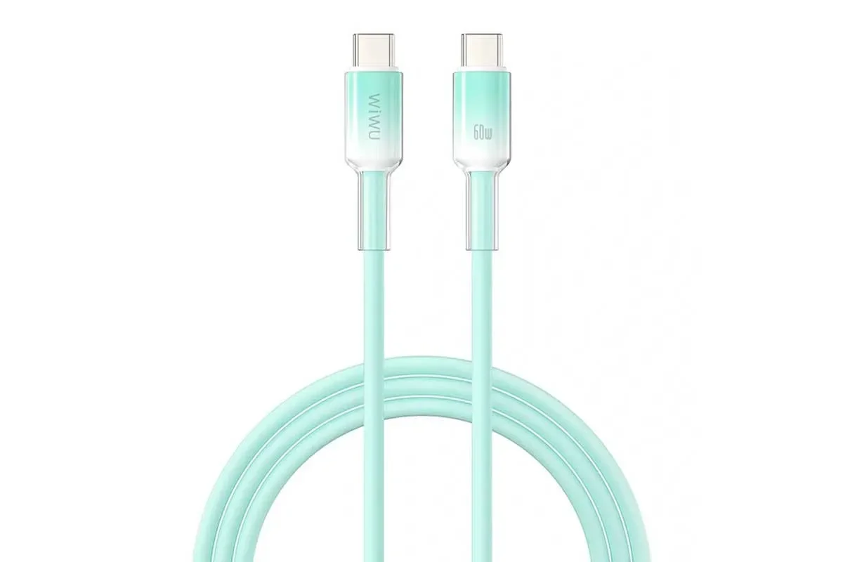WIWU NEOLINK 60W Wi-C063 – USB-C to USB-C Tezkor Quvvatlash Kabeli — Green