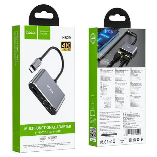 Type-C dan HDMI + VGA ga — 4K konverter — 2/2