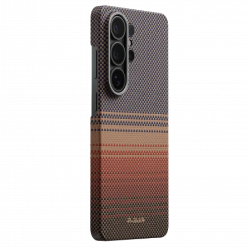 Samsung Galaxy S26 Ultra uchun ultra yupqa Pitaka premium karbon g'ilofi (chexol) — Kun botishi