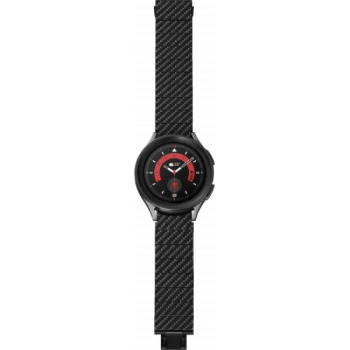 Samsung Galaxy Watch 4 / 5 / 6 (Classic/Pro) barcha o'lchamlar uchun Pitaka uslubidagi premium karbon bilaguzuk (tasma) — 4/4