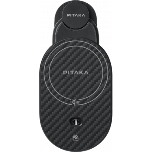 Simsiz quvvatlovchi Pitaka MagEZ Car Mount Pro 2 Qi2 smartfonlar uchun avtomobil xolderi — 1/2