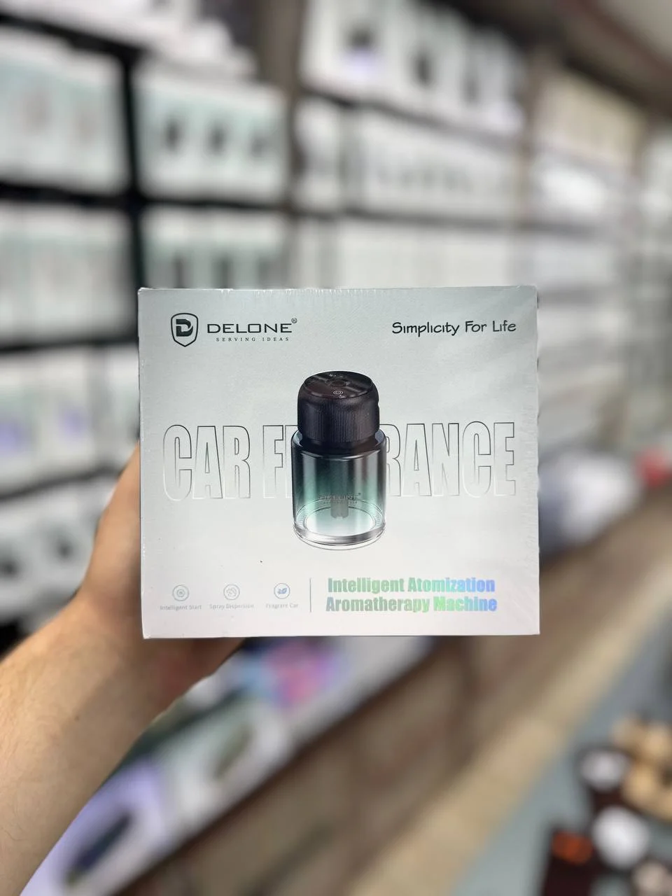 Delone CP01 Intelligent Aromatherapy Car Diffuser – Avtomobil uchun Aqlli Aroma Diffuzor