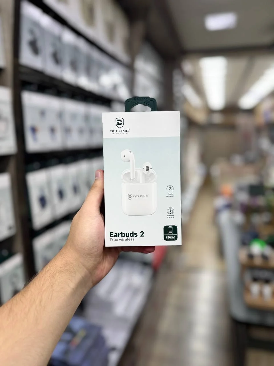 Delone EB-02 Earbuds 2 TWS Simsiz Quloqchin – Bluetooth, Sensorli Boshqaruv, 300mAh
