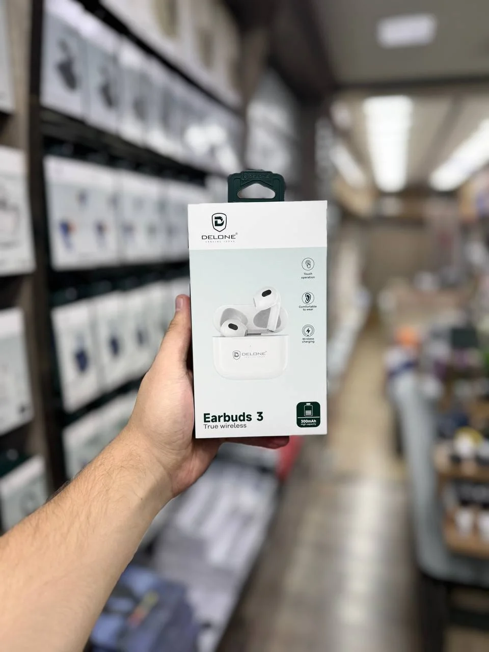 Delone EB-03 Earbuds 3 TWS Simsiz Quloqchin – Bluetooth, Sensorli Boshqaruv, 300mAh