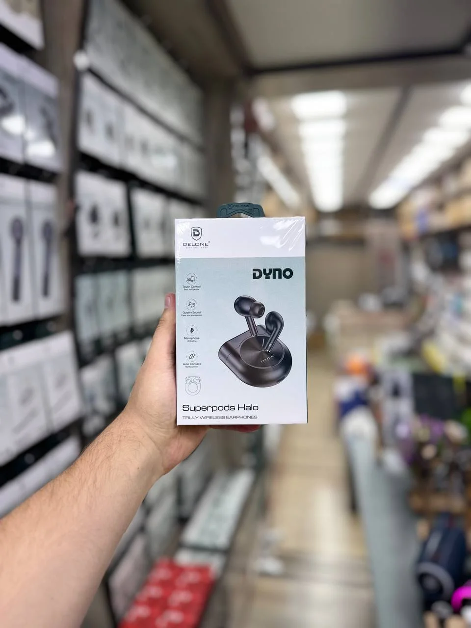 Delone EB-10 DYNO Superpods Halo TWS Simsiz Quloqchin – Bluetooth, Sensorli Boshqaruv, HD Ovoz