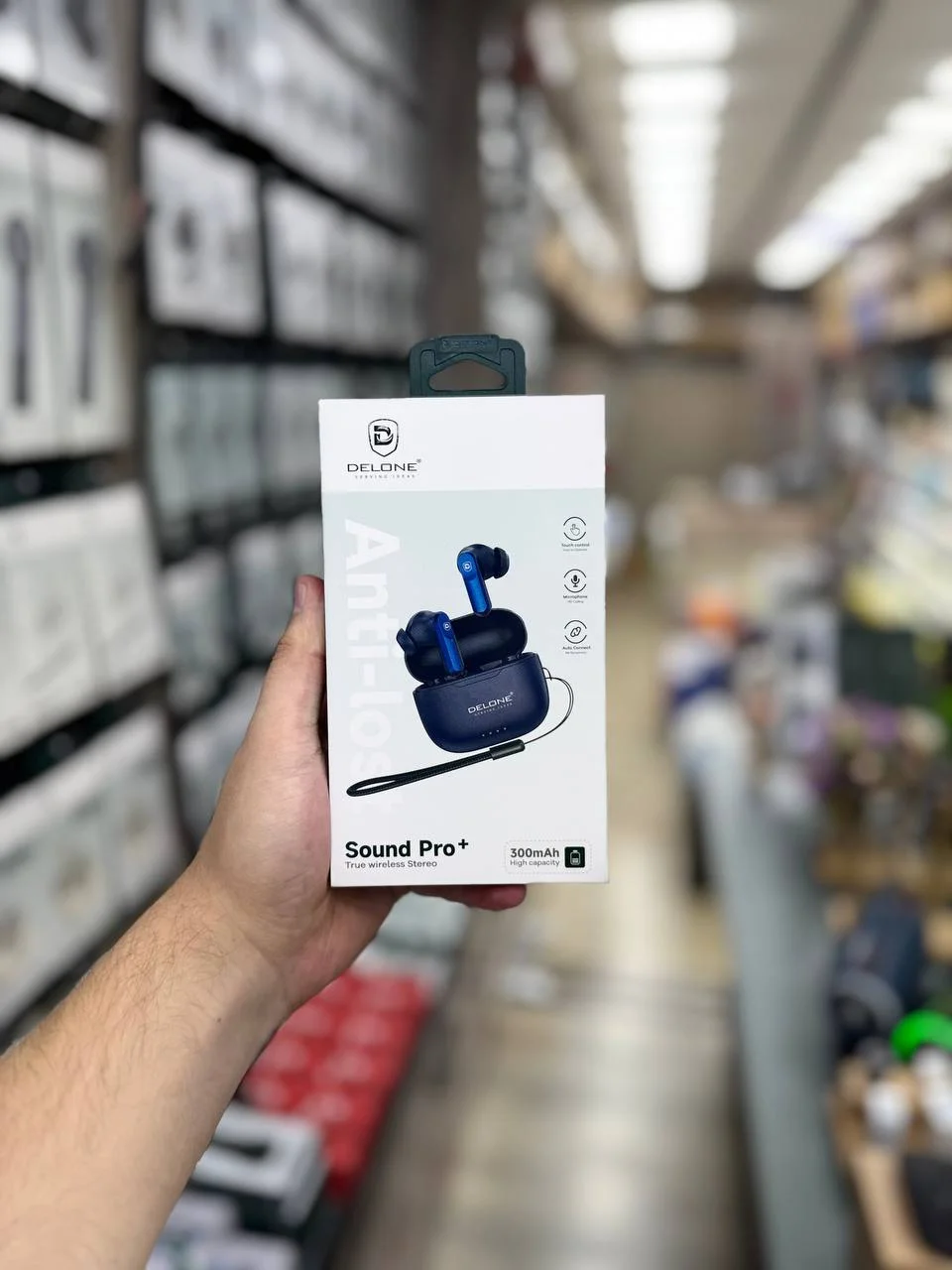 Delone EB-01 Sound Pro+ TWS Simsiz Quloqchin – Bluetooth, Sensorli Boshqaruv, 300mAh