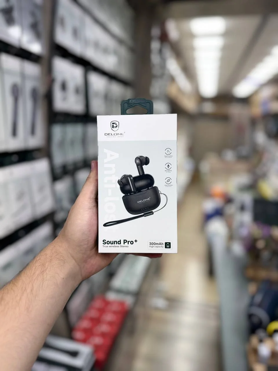 Delone EB-01 Sound Pro+ TWS Simsiz Quloqchin – Bluetooth, Sensorli Boshqaruv, 300mAh — 2/3