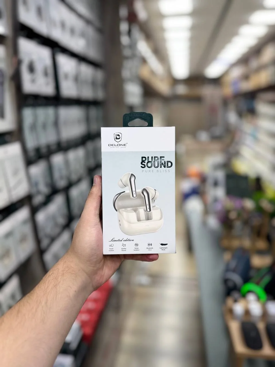 Delone EB-06 Pure Sound Pure Bliss TWS Simsiz Quloqchin – Bluetooth 5.4, Sensorli Boshqaruv, Shovqinni Izolyatsiya Qilish — 2/3