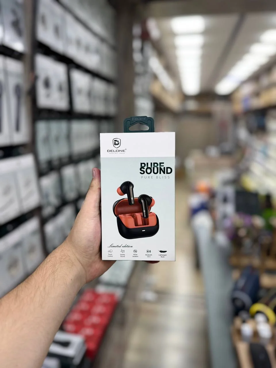 Delone EB-06 Pure Sound Pure Bliss TWS Simsiz Quloqchin – Bluetooth 5.4, Sensorli Boshqaruv, Shovqinni Izolyatsiya Qilish — 3/3
