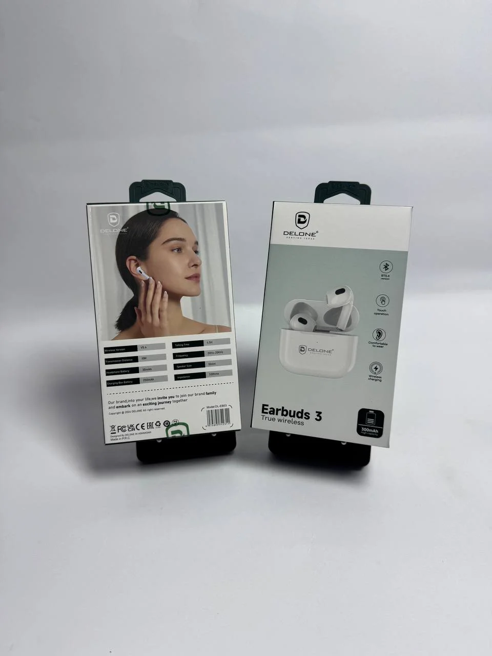 Delone Air3 simsiz quloqchin – Bluetooth 5.3, HD ovoz, Touch Sensor, Type-C zaryadlash, Android va iPhone uchun
