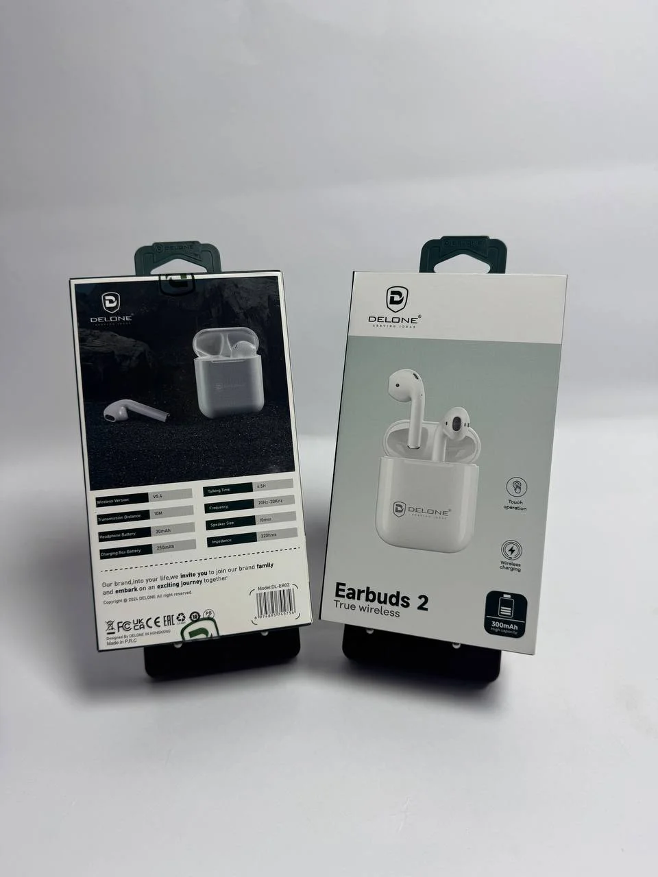 Delone DL-EB02 TWS Bluetooth Simsiz Quloqchin – Hi-Fi Stereo Ovoz, Sensorli Boshqaruv, Android va iPhone uchun