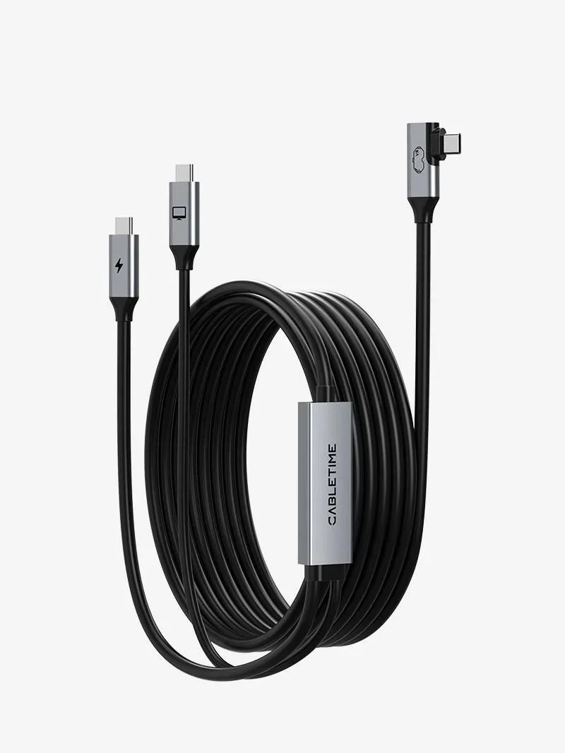 Kabel USB 3.0 Type-C to Type-C for VR очков CableTime 5M ⚡ — CABLETIME — Kabel