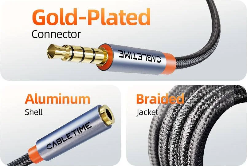 Udlinitel Aux 3.5mm CableTime ⚡ — CABLETIME — Kabel