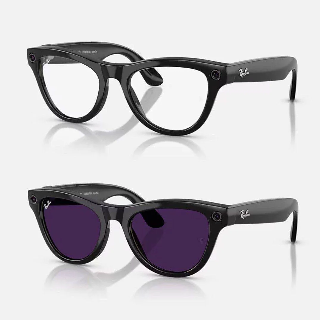 Ray-Ban Meta Skyler Gen 2 Smart Glasses – Transitions Amethyst Lenses (Size 52, Glossy Frame) — RAYBAN