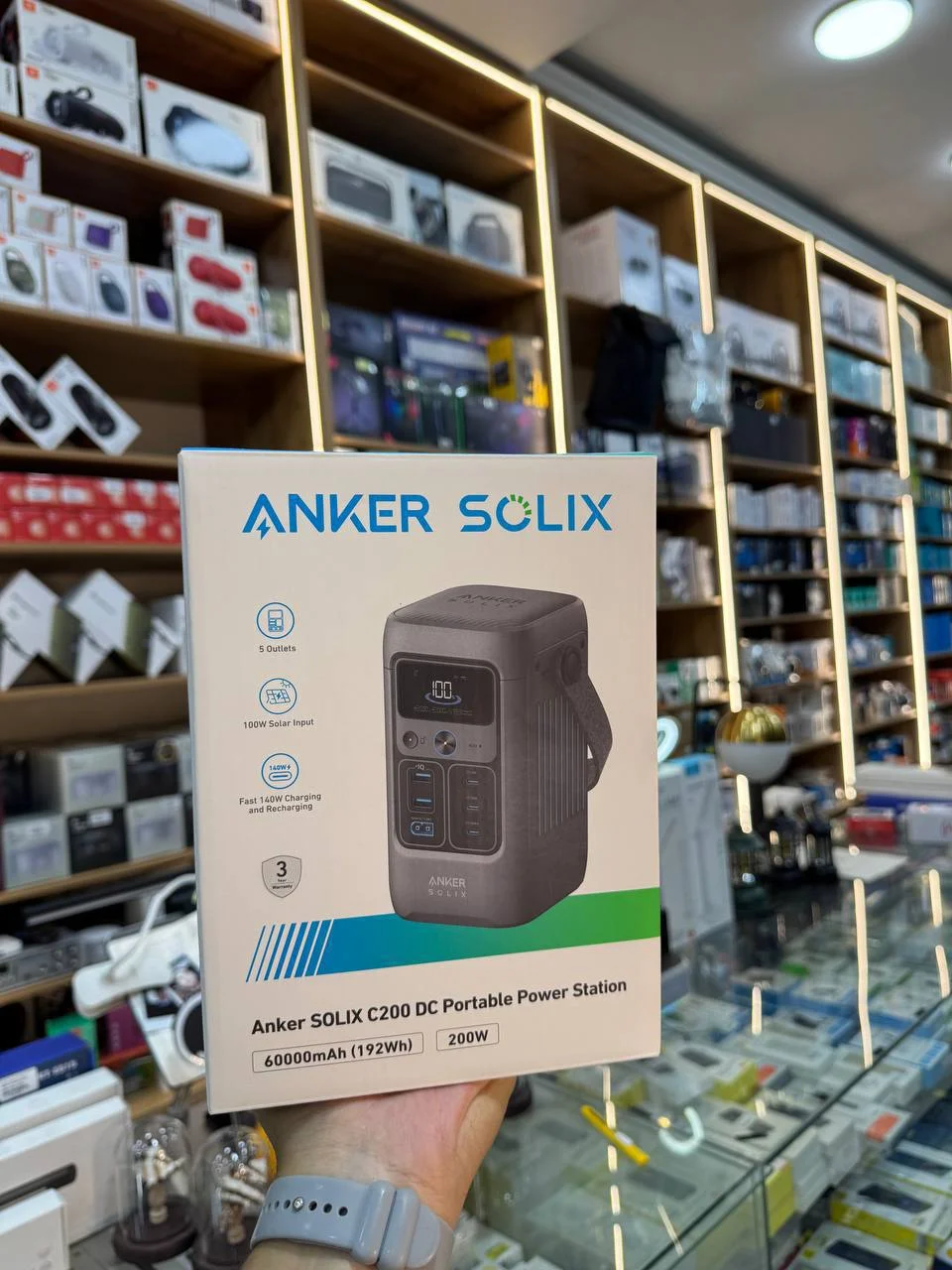 Ko‘chma quvvatlash stansiyasi Anker SOLIX C200 DC Portable Power Station (60000mAh, 200W) — Anker — Quvvatlash Stansiyasi
