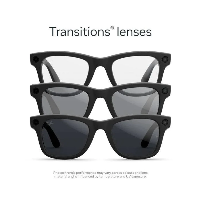 Ray-Ban Meta Wayfarer Gen 2 Smart Glasses – Transitions Amethyst Lenses (Size 53, Matte Frame) — RAYBAN