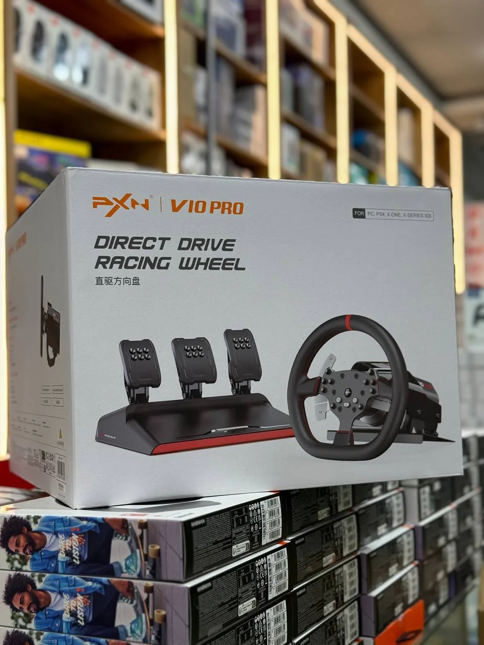 PXN V10 PRO Direct Drive Racing Wheel – PC, PS4 va Xbox One uchun — PXN