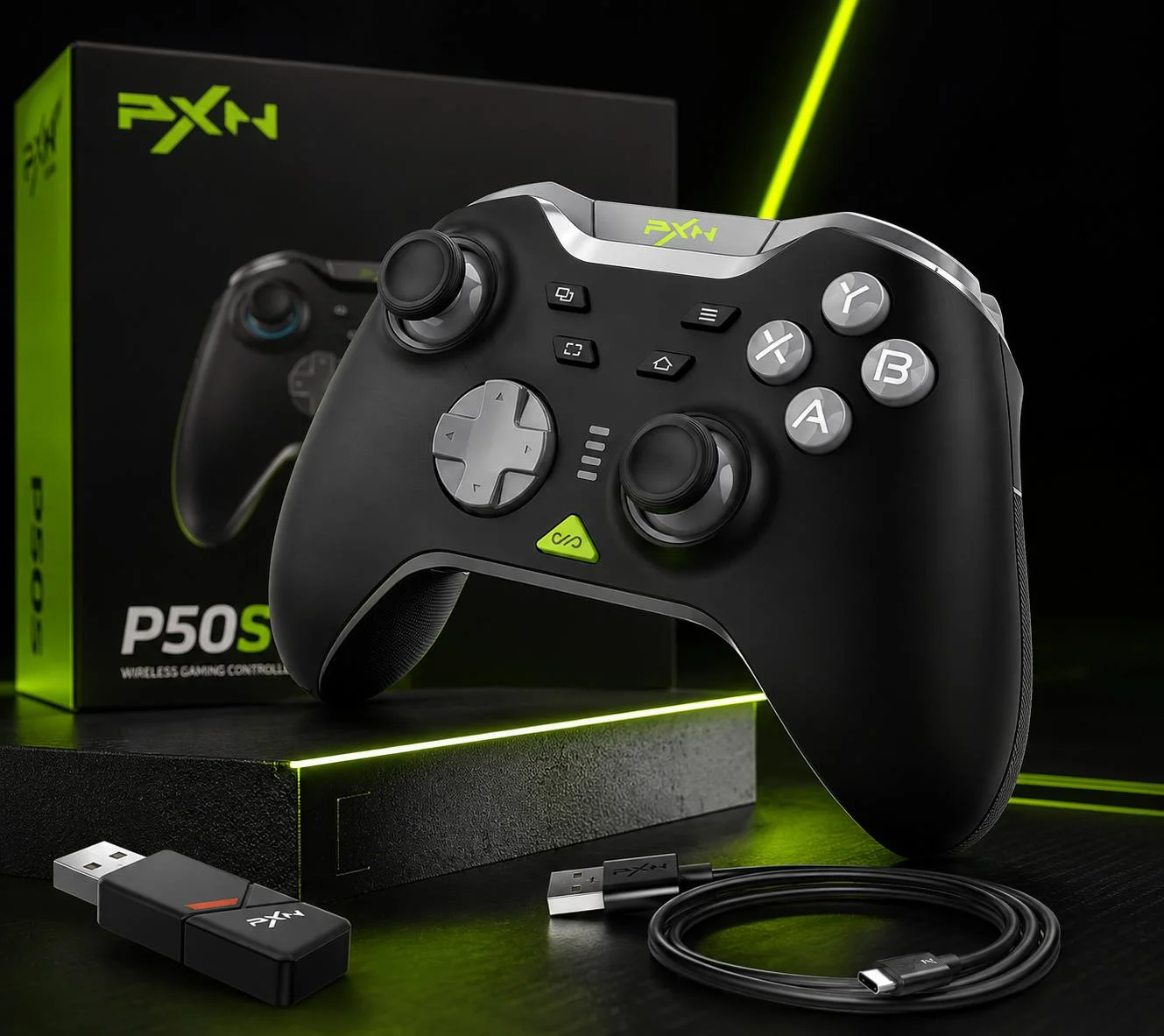 PXN P50 Pro Simsiz O‘yin Kontrolleri – PC, Android, iPhone va Nintendo Switch uchun — PXN