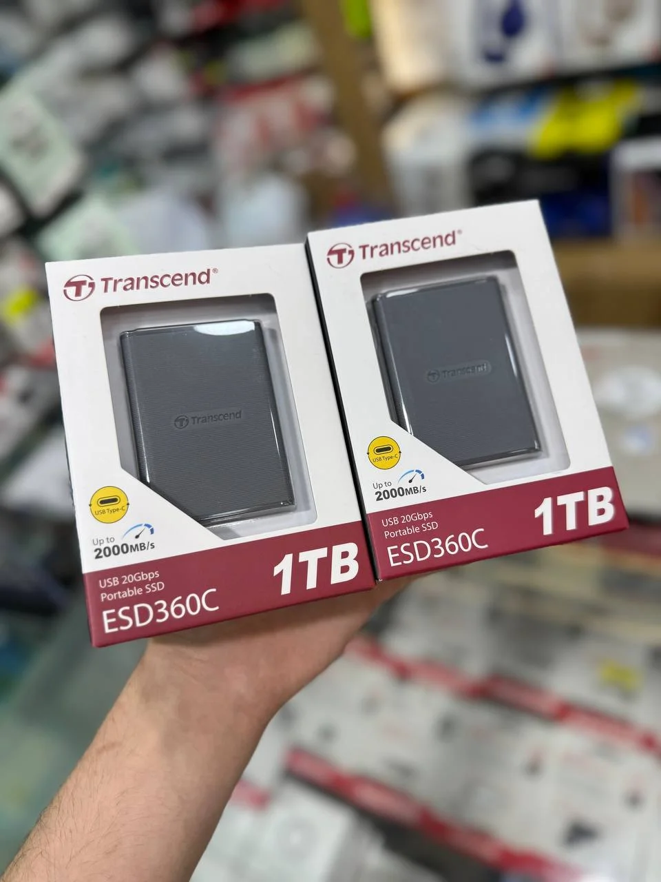 SSD (1TB) Tashqi qattiq disk Transcend ESD360C Portable