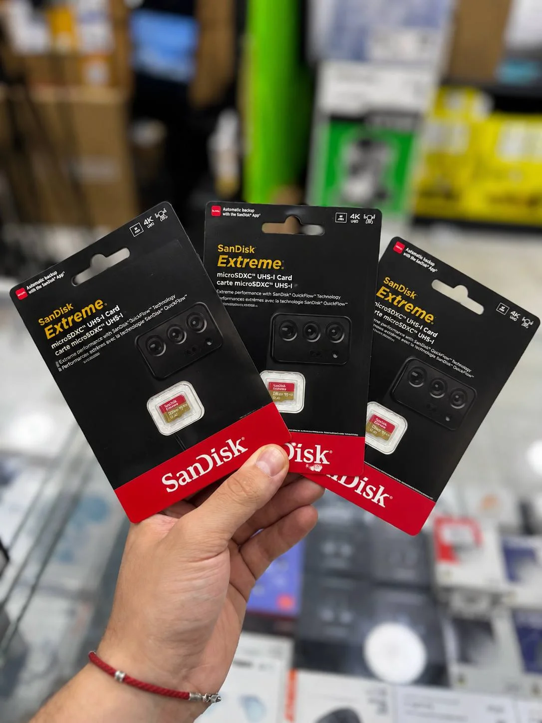 SanDisk Extreme microSDXC Xotira Kartasi – 4K, A2, U3, V30 (190/130 MB/s) — SanDisk — Xotira kartasi