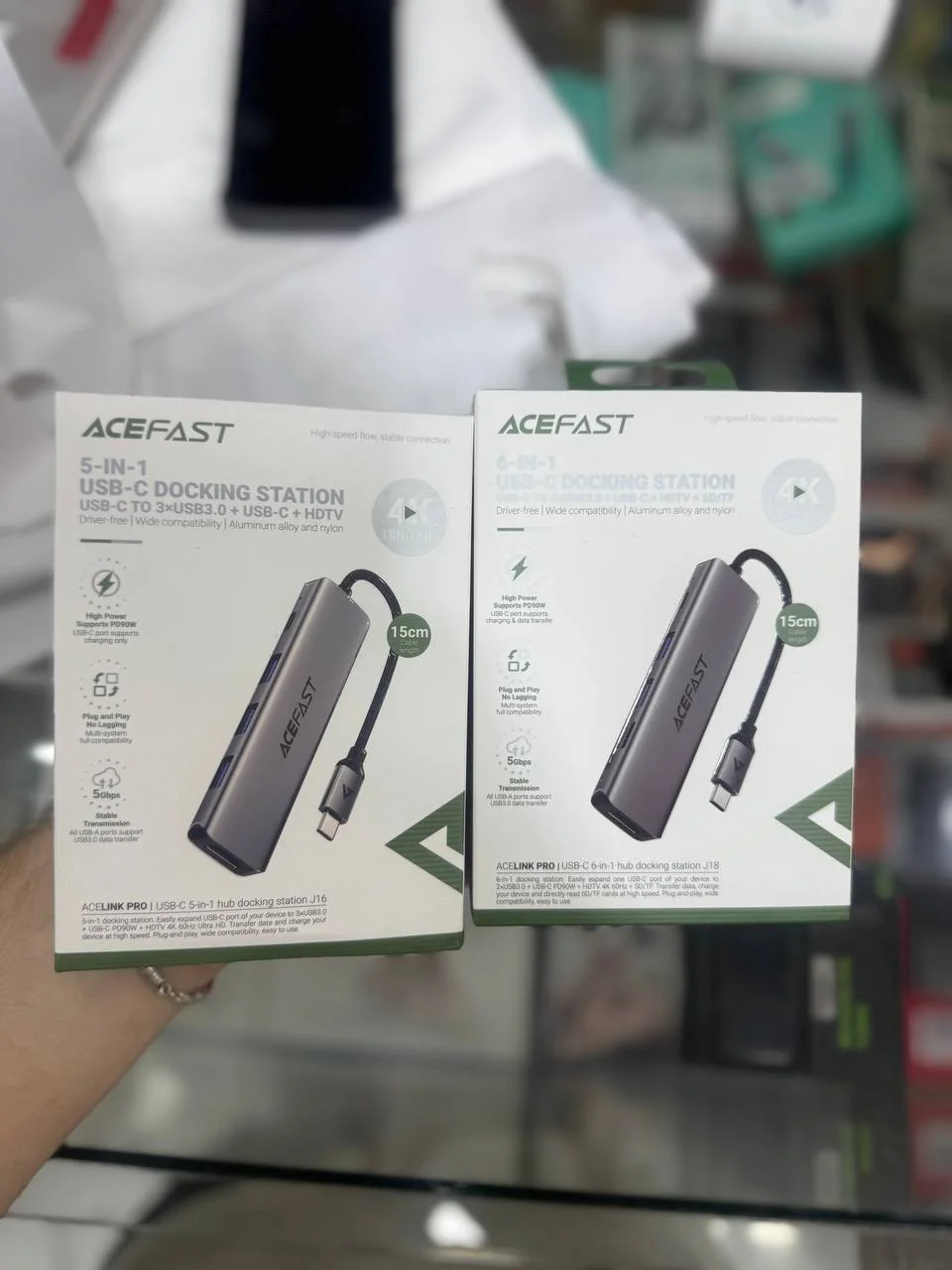 Ko‘p funksiyali universal USB-C xab Acefast ACELINK PRO Docking Station — Acefast