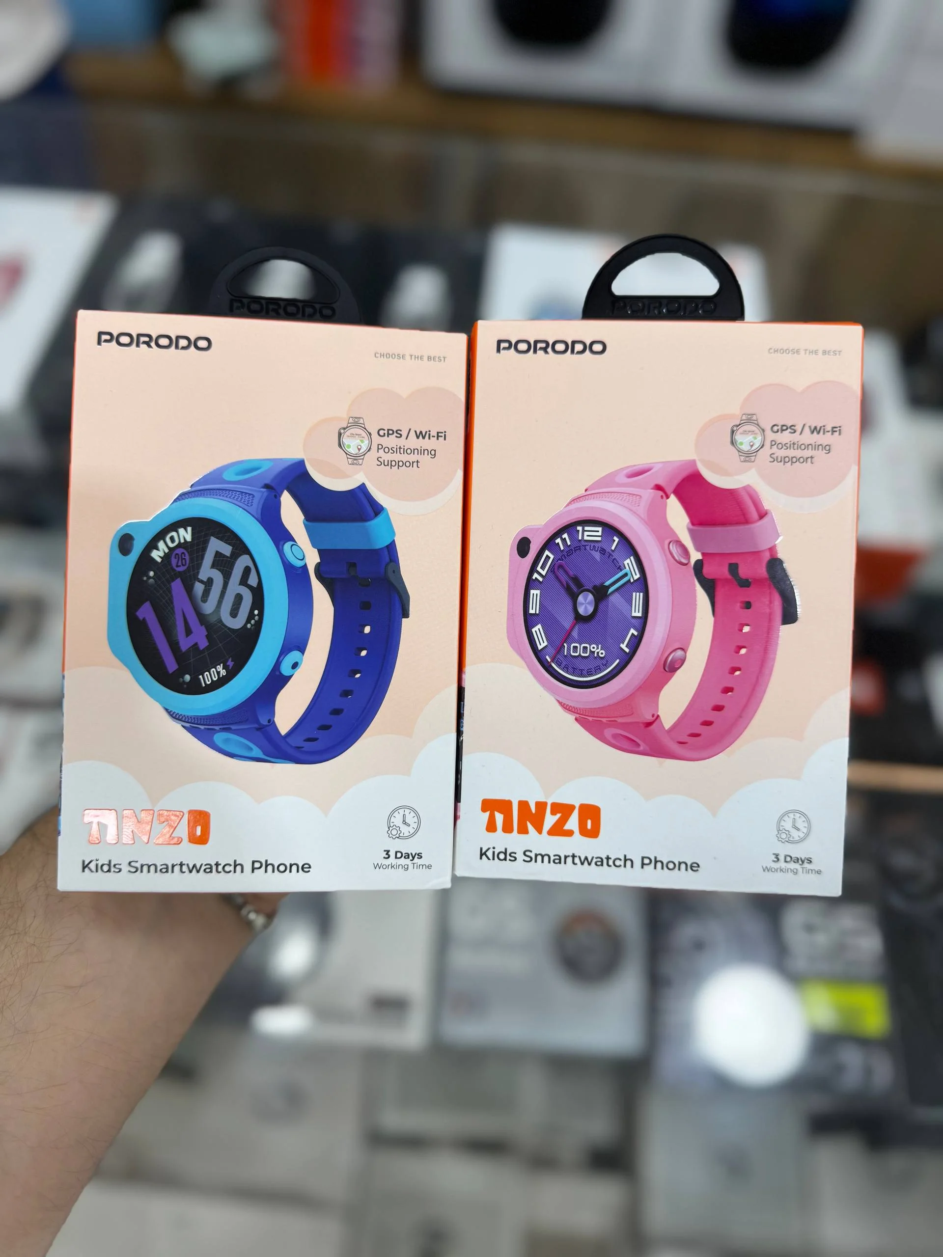 Porodo Tinzo GPS/Wi-Fi Bolalar Smart Soati — PORODO