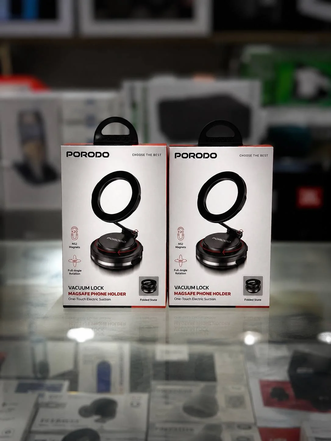 Porodo Vacuum Lock – Vakuumli Avtomobil Telefon Ushlagichi — PORODO