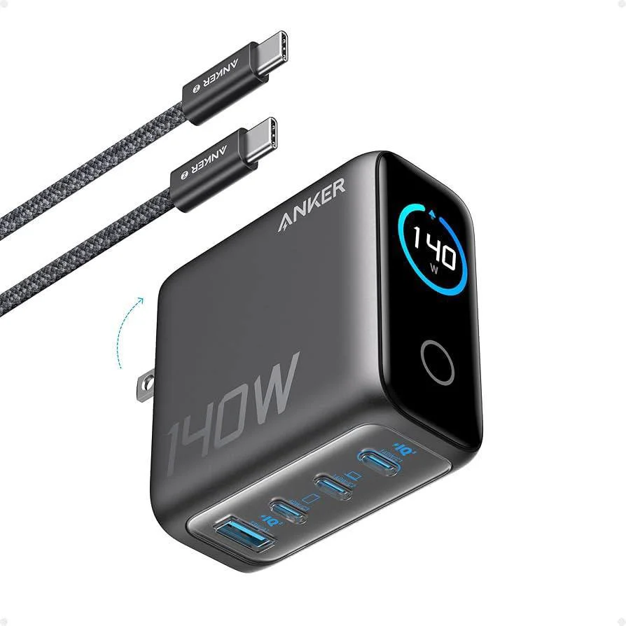 Yuqori quvvatli universal zaryadlovchi qurilma Anker 140W Wall Charger — Anker
