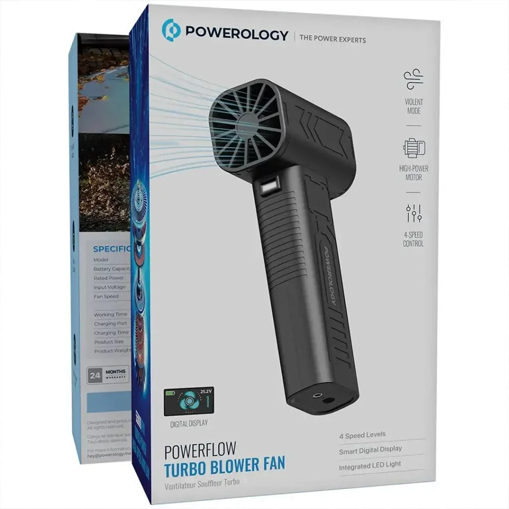 PowerFlow Turbo Fen – Raqamli Displeyli Professional Soch Quritgich — POWEROLOGY