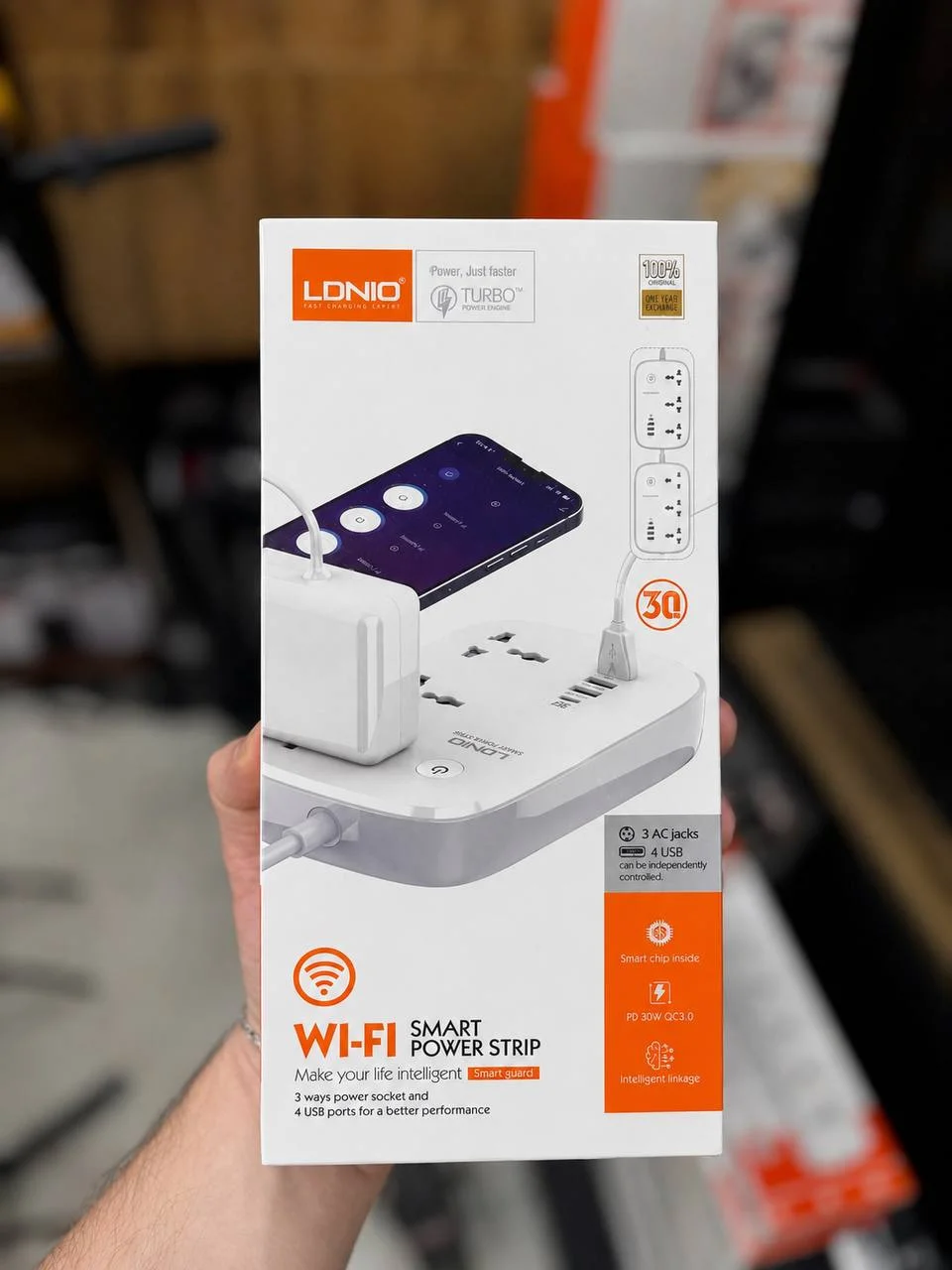 Wi-Fi orqali masofadan boshqariladigan LDNIO Wi-Fi Smart Power Strip — Lonio