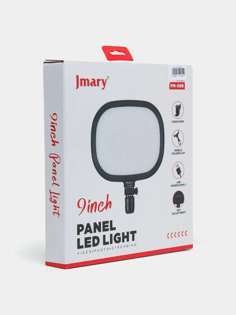 LED chiroq Jmary FM-58R 9 dyuymli foto video lampa — Jmary