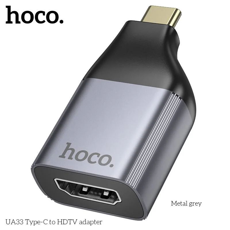 Type-C dan HDMI ga — 4K ekran ulash uchun — Hoco