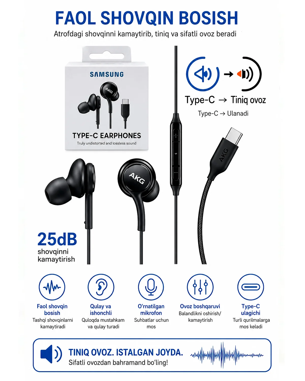 Original Samsung Type-C & 3.5mm Earphones — 3/7